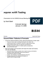 Aquifer Airlift Testing