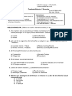 Evaluacion Contenidos 1° Sem 8vos A-B