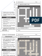 Crucigrama - Exa Diagnostica de Español Tercero