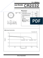 Data Sheet Sony cr2032