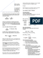 Stoichiometry Handout 6.1