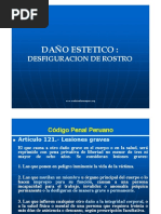 Daño Estetico - Desfiguracion de Rostro - Medicina Forense Perú PDF