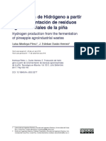 Producción de Hidrógeno A Partir de La Fermentación de Residuos Agroindustriales de La Pi (A