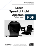 Laser Speed of Light Apparatus: Instruction Manual