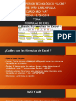 Formulas de Exel