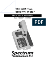 SPAD 502 Plus Chlorophyll Meter: Product Manual