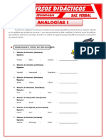 Principales Relaciones Análogicas para Cuarto de Secundaria