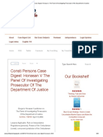 Consti Persons Case Digest - Honasan V The Panel of Investigating Prosecutor of The Department of Justice