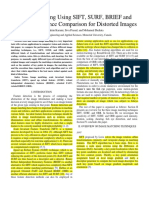 Image Matching Using SIFT, SURF, BRIEF and ORB: Performance Comparison For Distorted Images