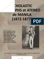 Scholastic Triumphs at Ateneo de Manila (1872-1877)