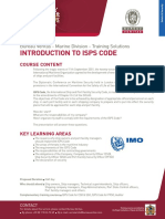 Introduction To Isps Code: Bureau Veritas - Marine Division - Training Solutions