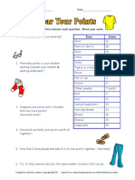 Use The Chart To The Right To Answer Each Question. Show Your Work. Item Points