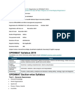 OPENMAT Syllabus 2019: NTA Nstruction - Aspx