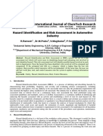 Hazard Identification and Risk Assessment in Automotive Industry