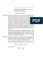 I Olimpíada Maranhense de Matemática: Solução