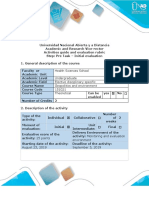 Health Sciences School Undergraduate Elective Disciplinary Specific Geopolitics and Environment 151021 Theoretical