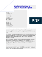 Aspectos Fundamentales de La Investigación de Mercados