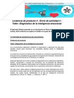 Evidencia de Producto 4 - Envío de Actividad 4 - Taller - Diagnóstico de La Inteligencia Emocional.