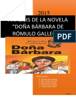 Análisis de La Novela Doña Bárbara Final