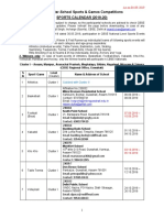 CBSE Sports Calendar (2019-20) 7 (04.09.2019)