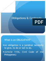 Lecture Slides On Obligations and Contracts