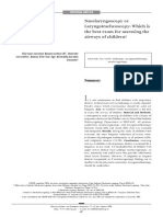 Nasolaryngoscopy or Laryngotracheoscopy: Which Is The Best Exam For Assessing The Airways of Children?