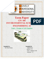 Design of Grit Chamber - Environment Civ105 - 15