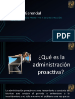 Administración Proactiva y Reactiva