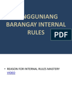 Sang Brgy Internal Rules