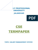 Salary Management System