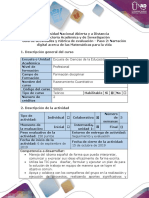 Guía de Actividades y Rúbrica de Evaluación - Paso 2 - Narración Digital Acerca de Las Matemáticas para La Vida PDF