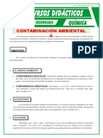 Contaminacion Ambiental para Tercero de Secundaria