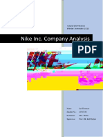 Nike Inc. Company Analysis: Corporate Finance Winter Semester 2015