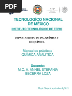 Manual de Prácticas Química Analítica