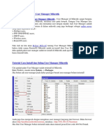 Cara Install Dan Seting User Manager Mikrotik 2