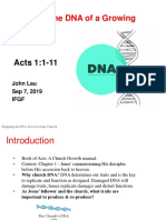 Mapping A Healthy Church DNA