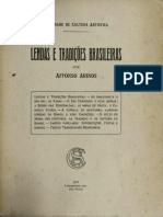 Lendas e Tradicoes Brasileiras. Affonso Arinos 1917 PDF