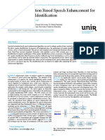 Spectral Restoration Based Speech Enhancement For Robust Speaker Identification