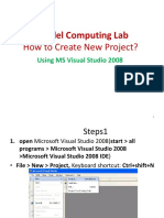 Parallel Computing Lab: How To Create New Project?