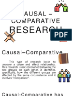 Causal - Comparative: Research