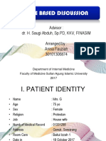 Case Based Discussion: Advisor: Dr. H. Saugi Abduh, SP - PD, KKV, FINASIM Arranged By: Anisa Fauziah 30101306874