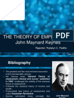 The Theory of Employment John Maynard Keynes: Reporter: Rubelyn C. Padillo