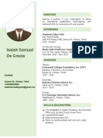 Isaiah Samuel de Gracia: Objectives