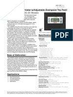 Digital Tach/Hourmeter W/adjustable Overspeed Trip Point: SHD30 and SHD30-45 Models