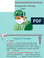 Perioperative Nursing Care