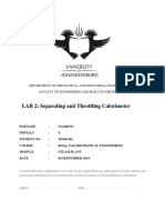 Separating and Throttling Calorimeter