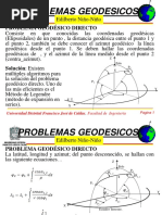 Problema Geodésico-Directo