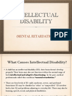 Intellectual Disability: (Mental Retardation)