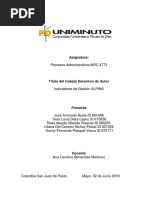 Indicadores de Gestión Alpina PDF