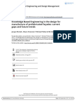 Knowledge-Based Engineering in The Design For Manufacture of Prefabricated Façades: Current Gaps and Future Trends